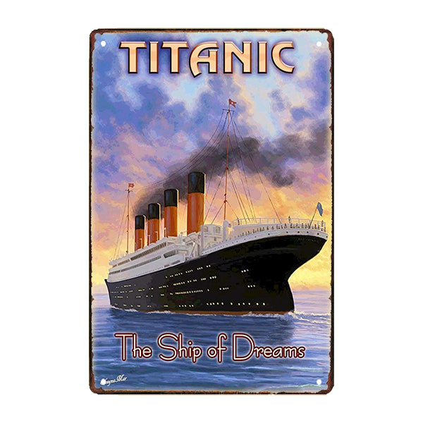 plaque-metal-titanic plaque métal titanic