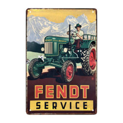 plaque métal tracteur fendt