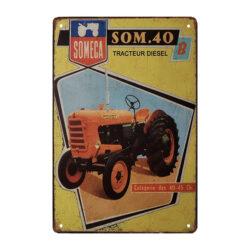 plaque métal tracteur someca