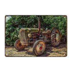 plaque métal tracteur vintage