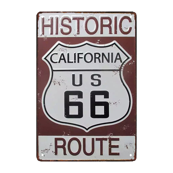 plaque-metallique-route-66 plaque métallique route 66